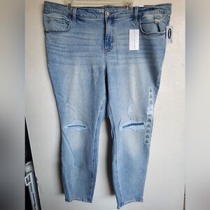 Old Navy Rockstar Super Skinny High Rise Jeans - Light Blue/Light Wash